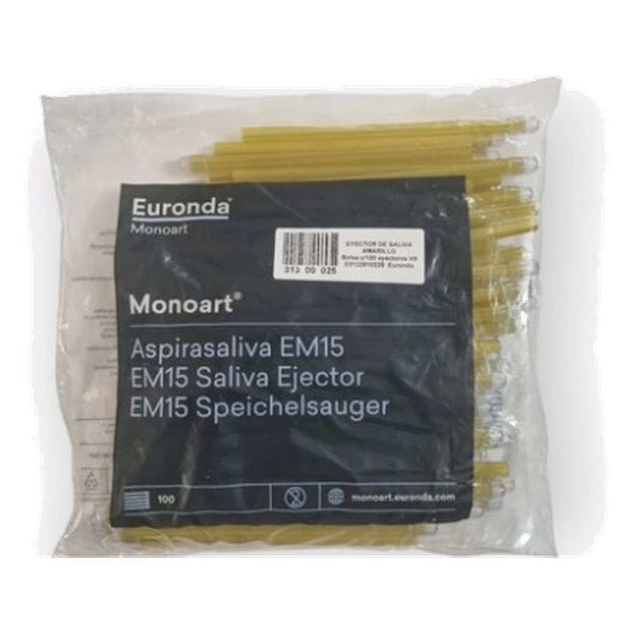 Monoart Aspirasaliva EM15 — Eyector de saliva desechable