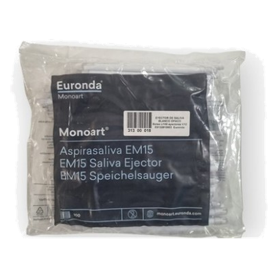 Monoart Aspirasaliva EM15 — Eyector de saliva desechable