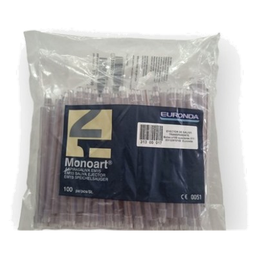Monoart Aspirasaliva EM15 — Eyector de saliva desechable